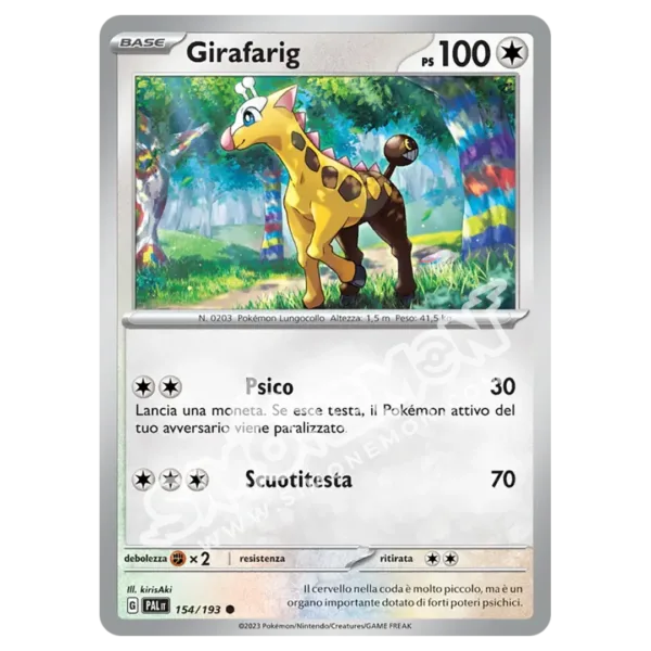 Girafarig 154/193 Evoluzioni a Paldea Reverse (IT)