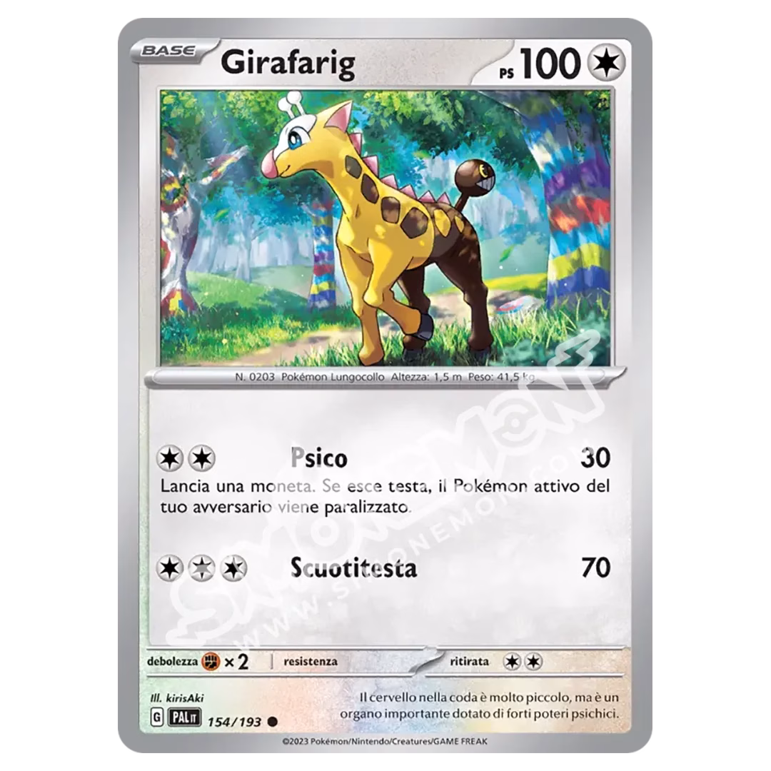Girafarig 154/193 Evoluzioni a Paldea Reverse (IT)