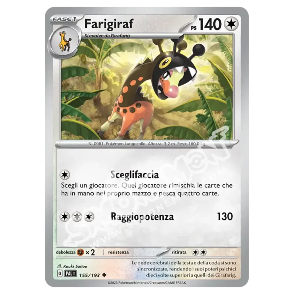Farigiraf 155/193 Evoluzioni a Paldea Reverse (IT)