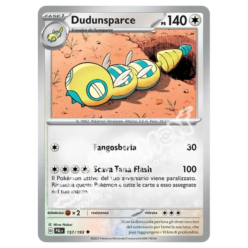 Dudunsparce 157/193 Evoluzioni a Paldea Reverse (IT)