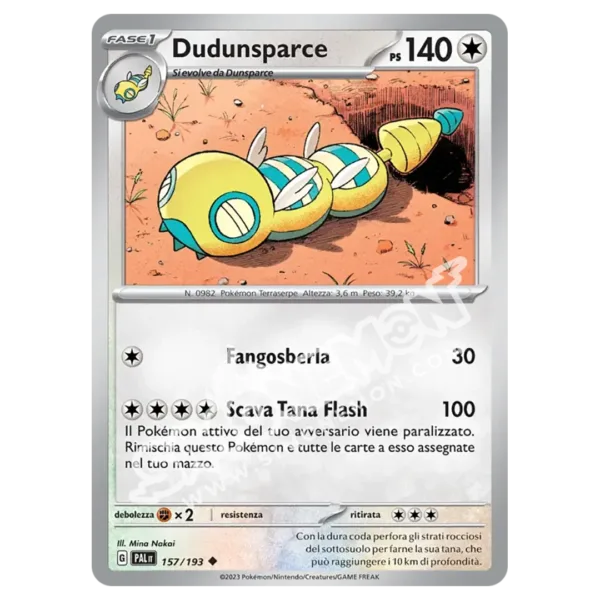 Dudunsparce 157/193 Evoluzioni a Paldea Reverse (IT)