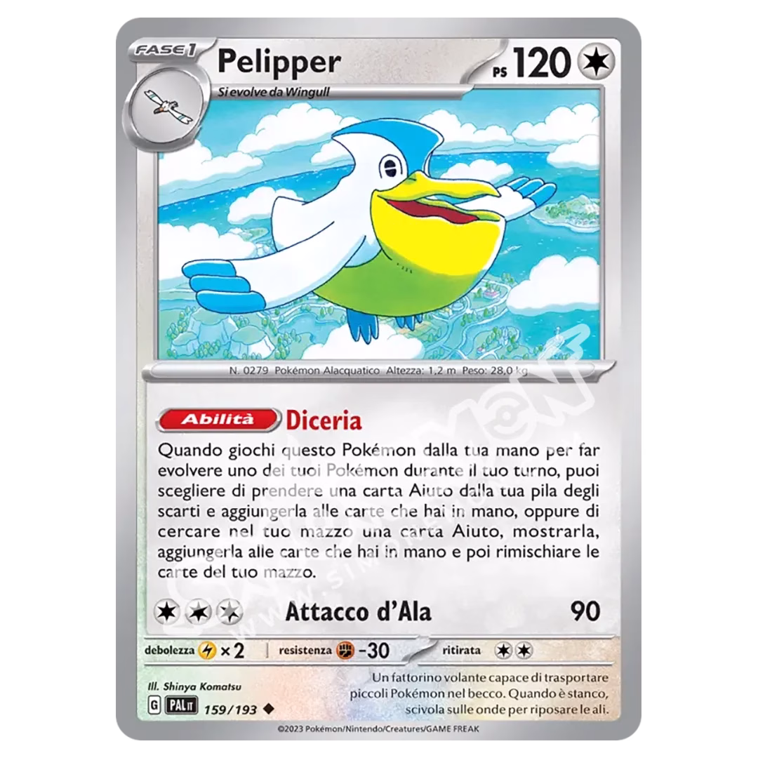 Pelipper 159/193 Evoluzioni a Paldea (IT)