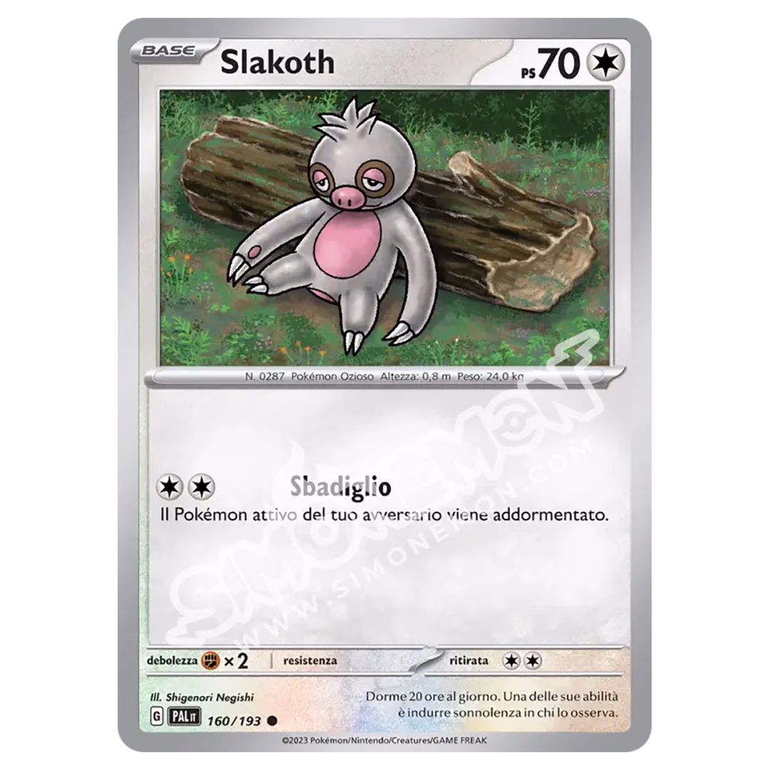 Slakoth 160/193 Evoluzioni a Paldea Reverse (IT)