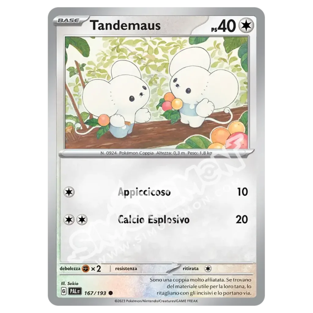 Tandemaus 167/193 Evoluzioni a Paldea Foil (IT)