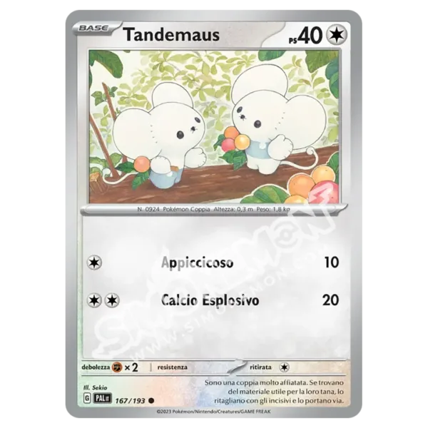 Tandemaus 167/193 Evoluzioni a Paldea Foil (IT)