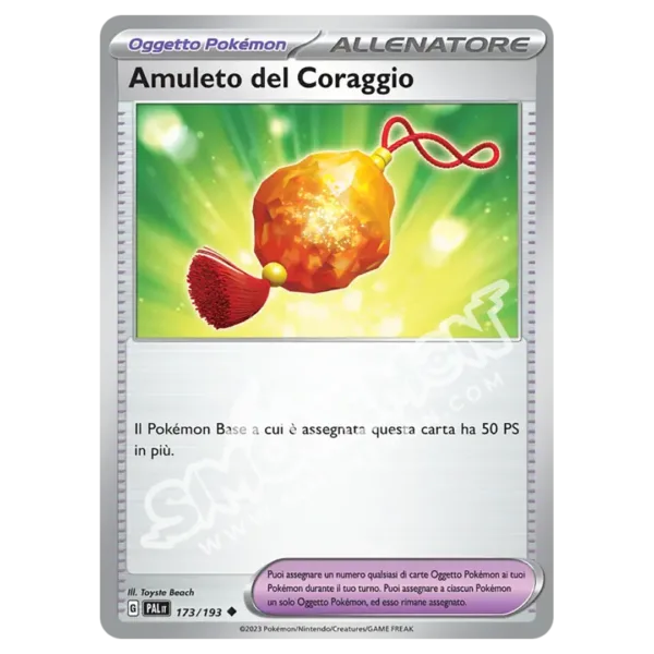 Amuleto del Coraggio 173/193 Evoluzioni a Paldea Reverse (IT)