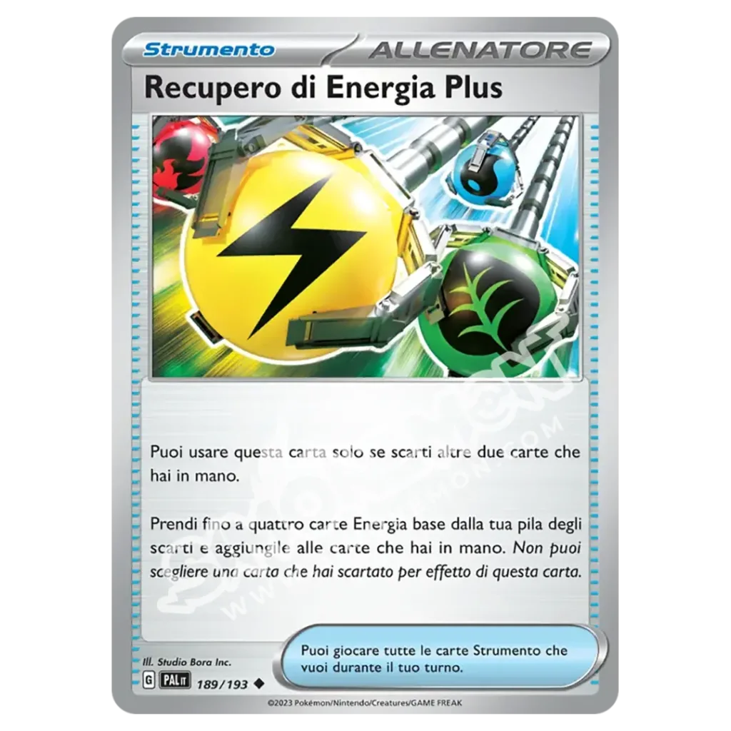 Recupero di Energia Plus 189/193 Evoluzioni a Paldea Reverse (IT)