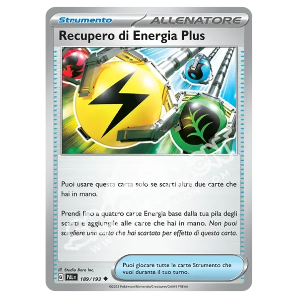 Recupero di Energia Plus 189/193 Evoluzioni a Paldea Reverse (IT)