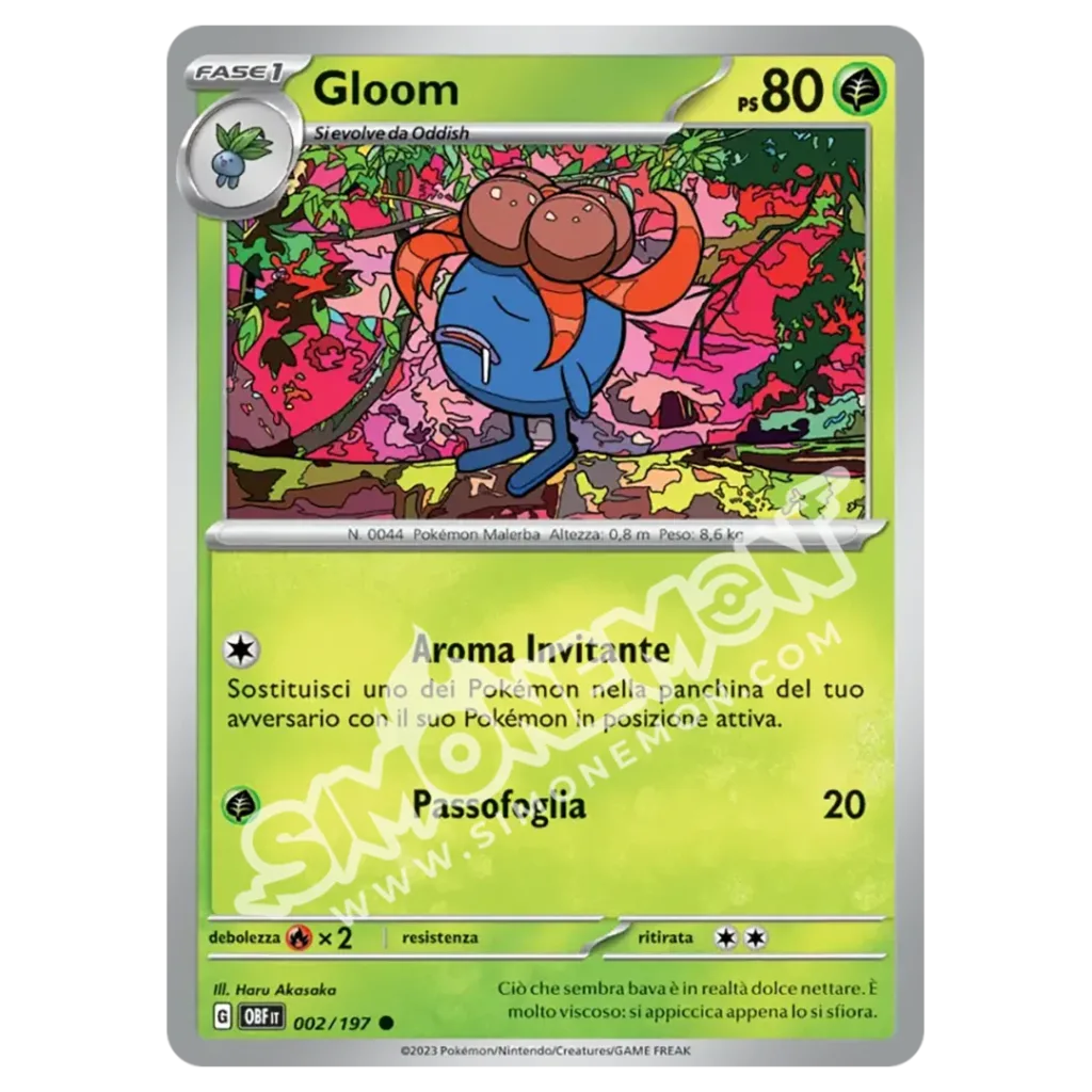 Gloom 002/197 Ossidiana Infuocata Reverse (IT)