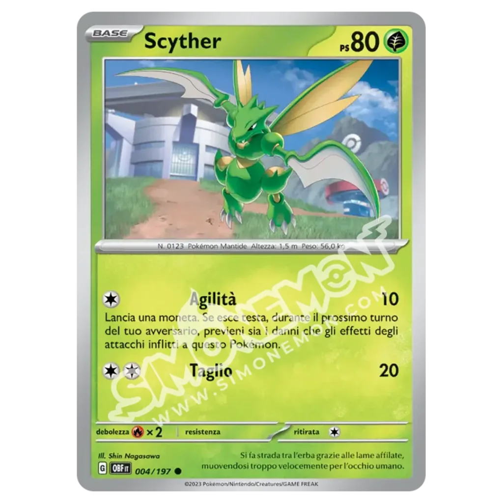 Scyther 004/197 Ossidiana Infuocata (IT)