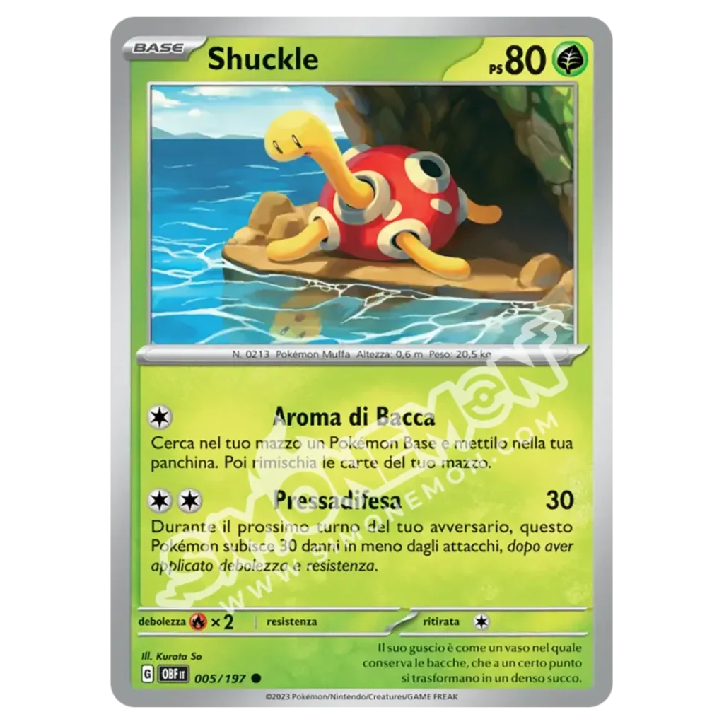 Shuckle 005/197 Ossidiana Infuocata  (IT)