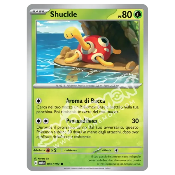 Shuckle 005/197 Ossidiana Infuocata  (IT)