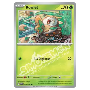 Rowlet 013/197 Ossidiana Infuocata Reverse (IT)