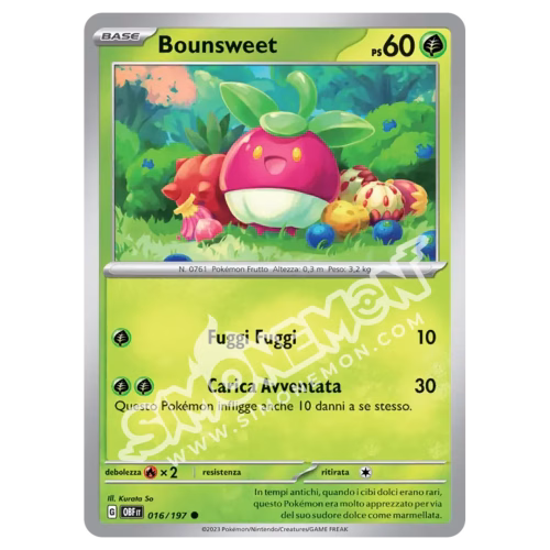 Bounsweet 016/197 Ossidiana Infuocata Reverse (IT)