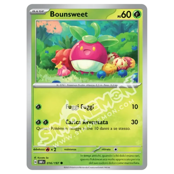 Bounsweet 016/197 Ossidiana Infuocata Reverse (IT)