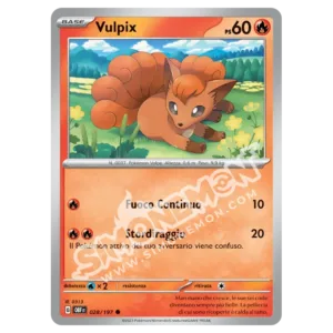Vulpix 028/197 Ossidiana Infuocata Reverse (IT)
