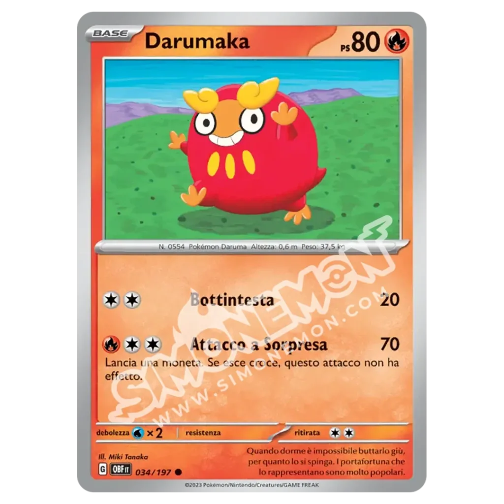 Darumaka 034/197 Ossidiana Infuocata (IT)