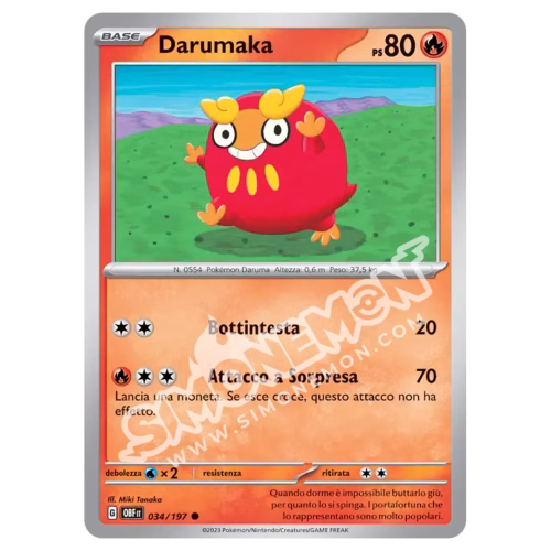 Darumaka 034/197 Ossidiana Infuocata (IT)