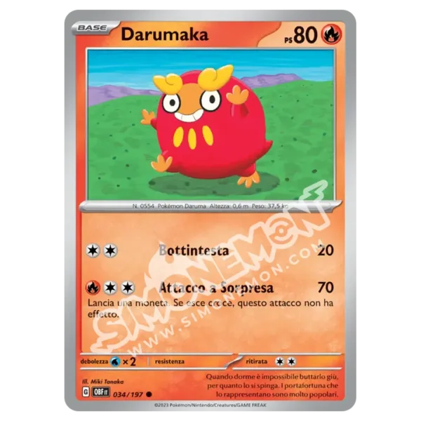 Darumaka 034/197 Ossidiana Infuocata (IT)