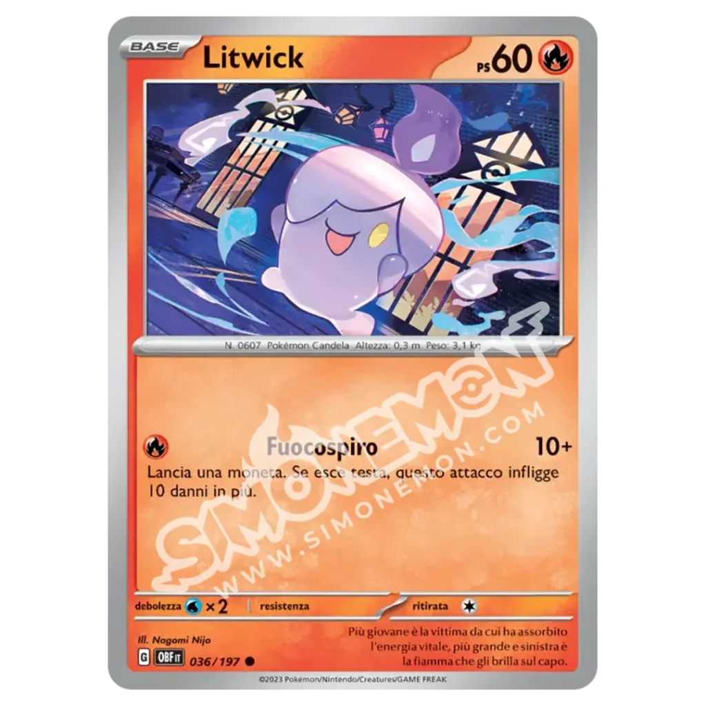 Litwick 036/197 Ossidiana Infuocata (IT)