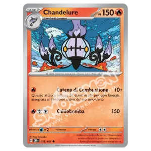 Chandelure 038/197 Ossidiana Infuocata Reverse (IT)