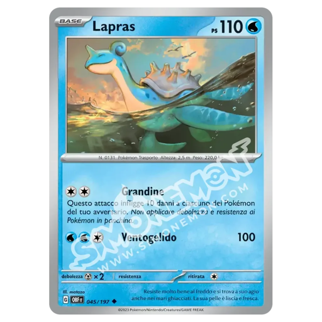 Lapras 045/197 Ossidiana Infuocata  (IT)