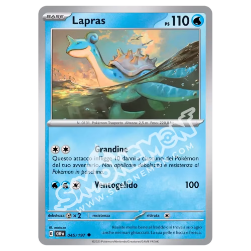 Lapras 045/197 Ossidiana Infuocata (IT)
