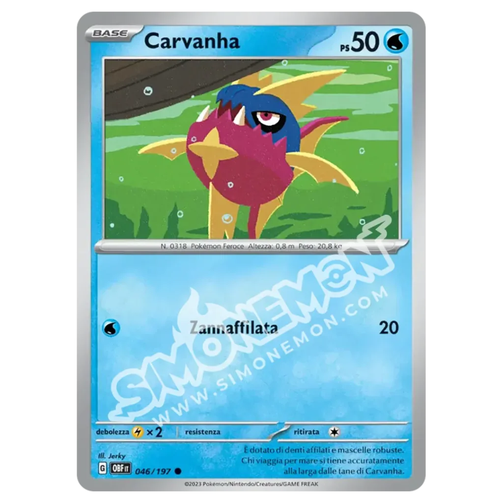 Carvanha 046/197 Ossidiana Infuocata (IT)