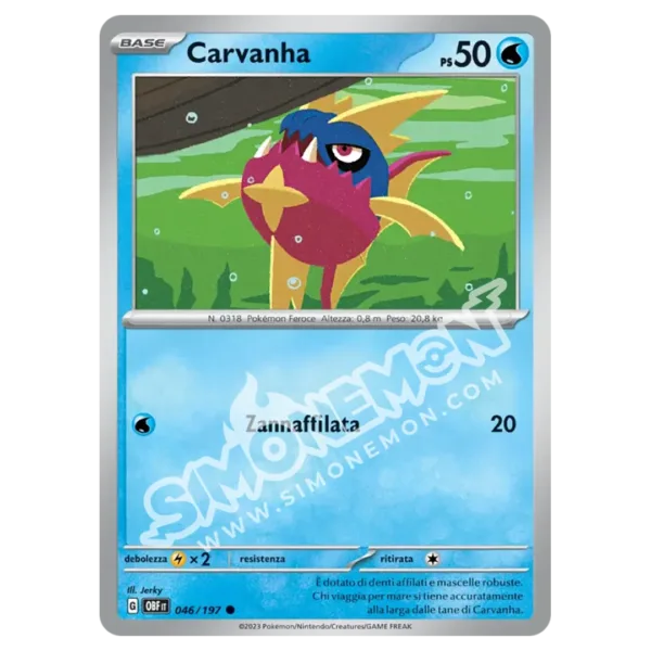 Carvanha 046/197 Ossidiana Infuocata (IT)