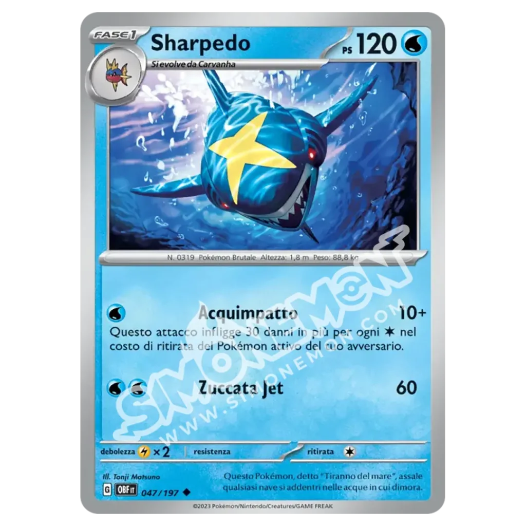 Sharpedo 047/197 Ossidiana Infuocata  (IT)