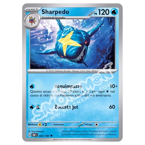 Sharpedo 047/197 Ossidiana Infuocata (IT)