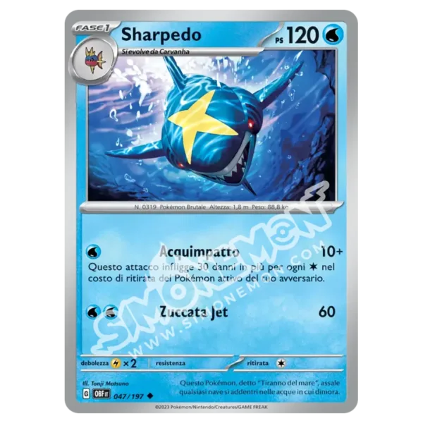 Sharpedo 047/197 Ossidiana Infuocata  (IT)