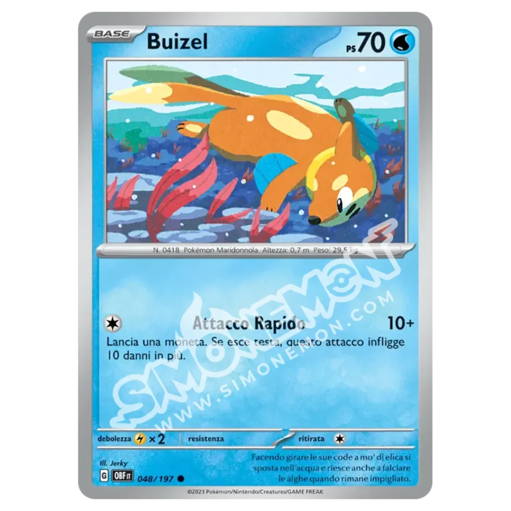 Buizel 048/197 Ossidiana Infuocata (IT)