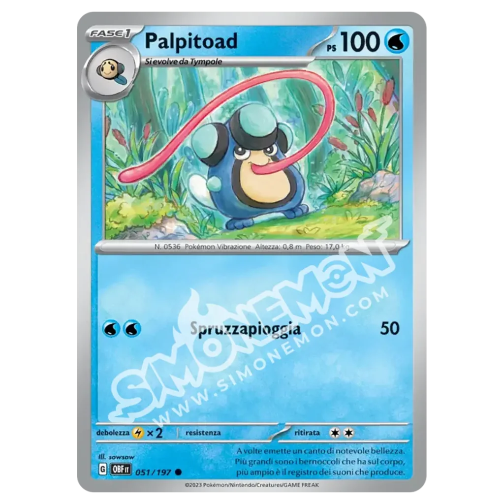 Palpitoad 051/197 Ossidiana Infuocata Reverse (IT)