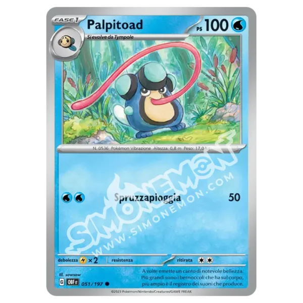 Palpitoad 051/197 Ossidiana Infuocata Reverse (IT)