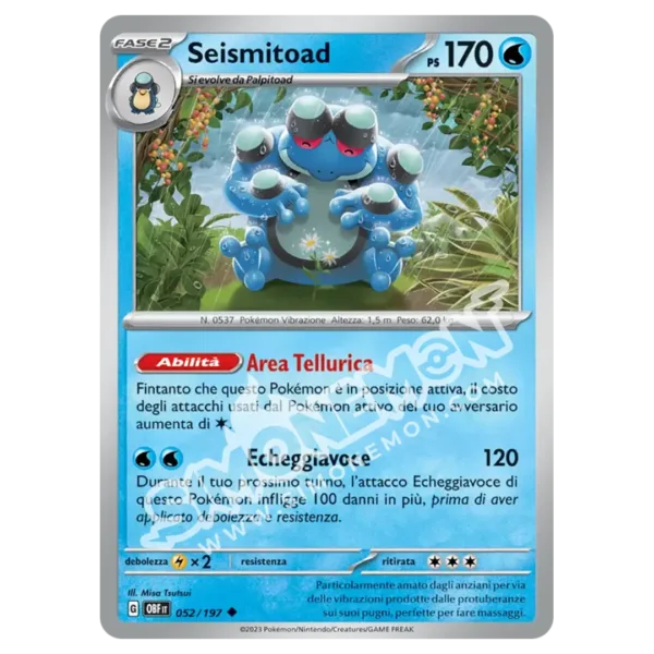 Seismitoad 052/197 Ossidiana Infuocata Reverse (IT)
