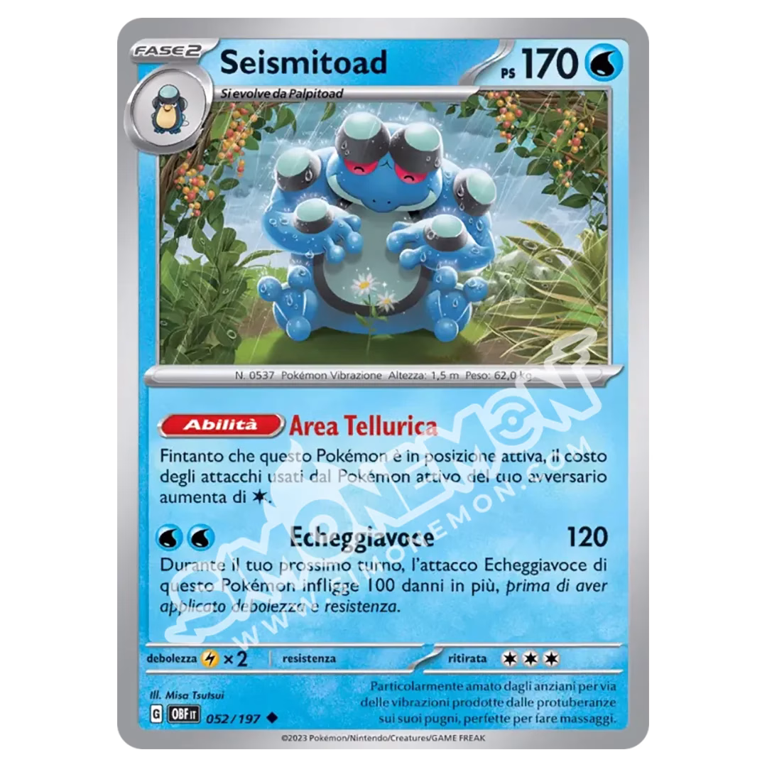 Seismitoad 052/197 Ossidiana Infuocata Reverse (IT)
