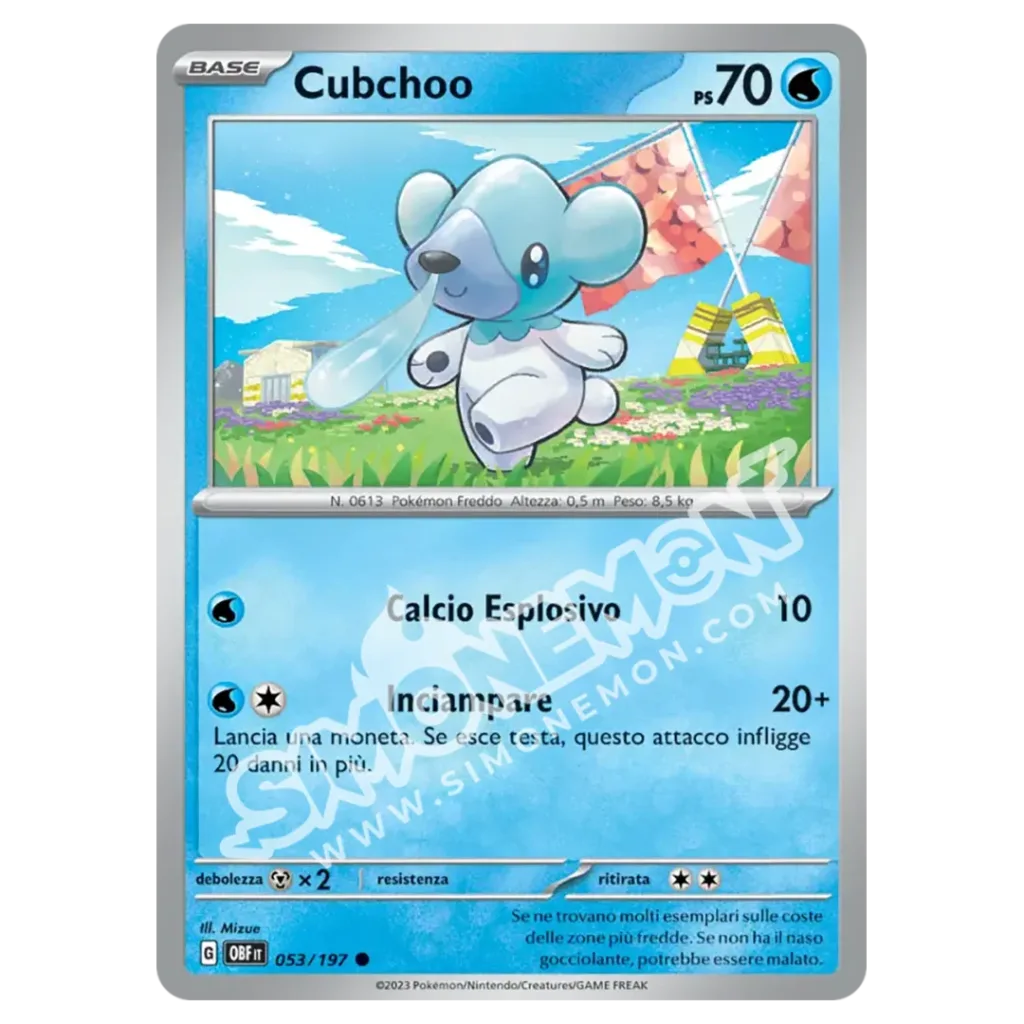 Cubchoo 053/197 Ossidiana Infuocata Reverse (IT)