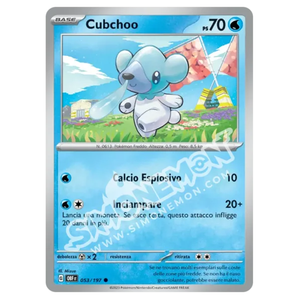 Cubchoo 053/197 Ossidiana Infuocata Reverse (IT)