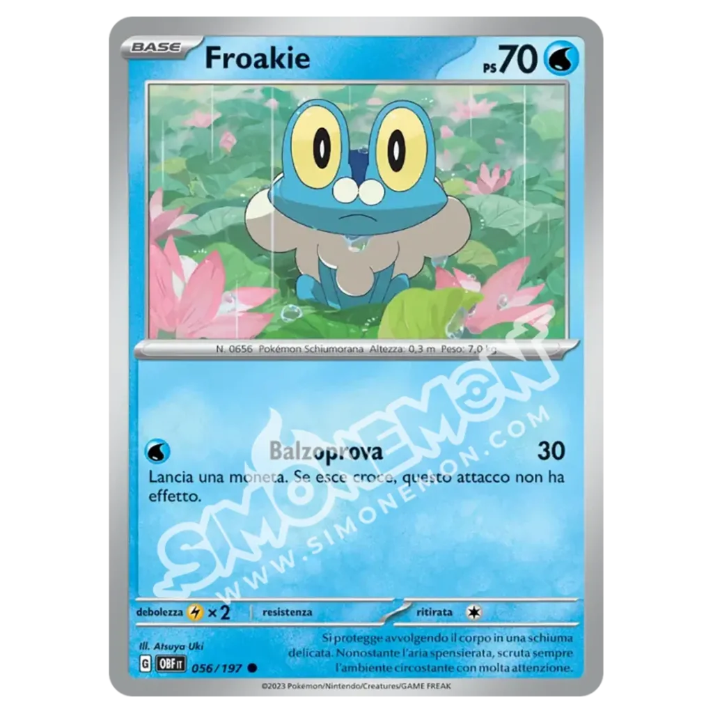 Froakie 056/197 Ossidiana Infuocata Foil (IT)