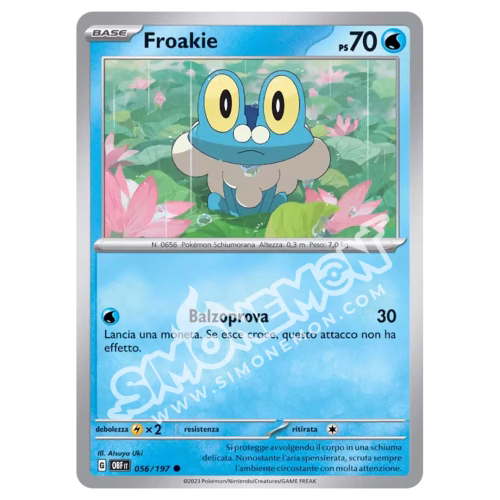 Froakie 056/197 Ossidiana Infuocata Foil (IT)