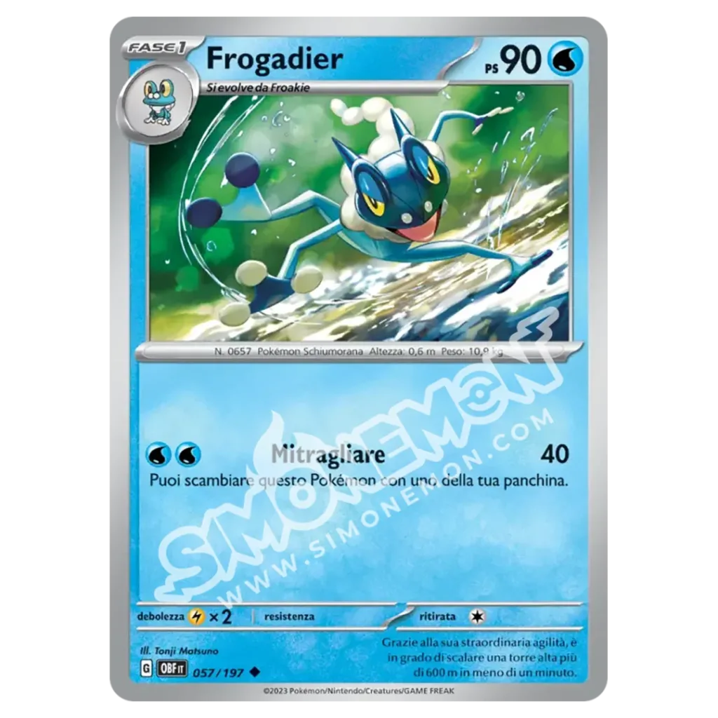 Frogadier 057/197 Ossidiana Infuocata Foil (IT)