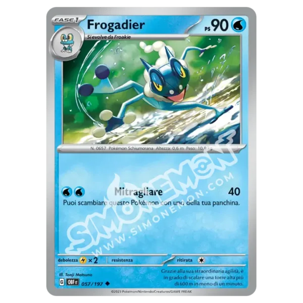 Frogadier 057/197 Ossidiana Infuocata Foil (IT)