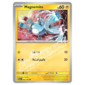 Magnemite 063/197 Ossidiana Infuocata Reverse (IT)