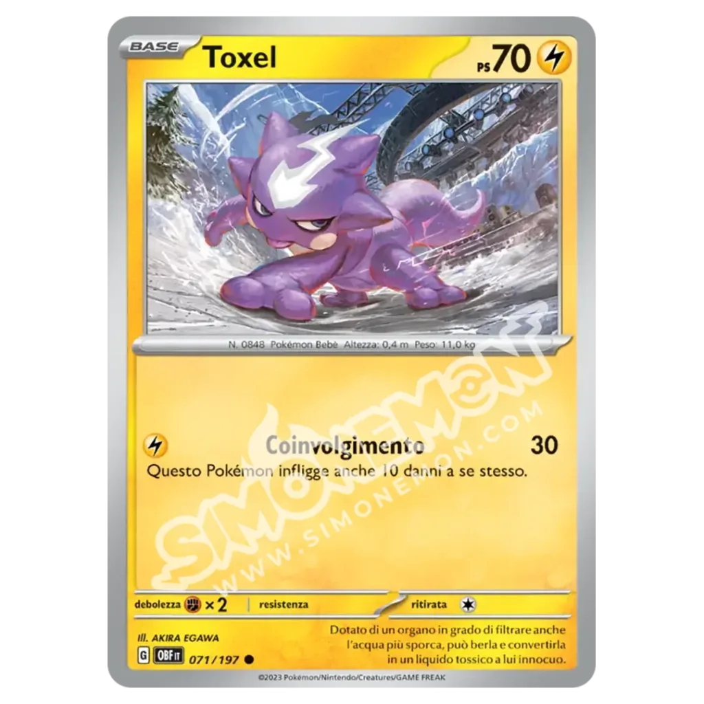 Toxel 071/197 Ossidiana Infuocata Reverse (IT)