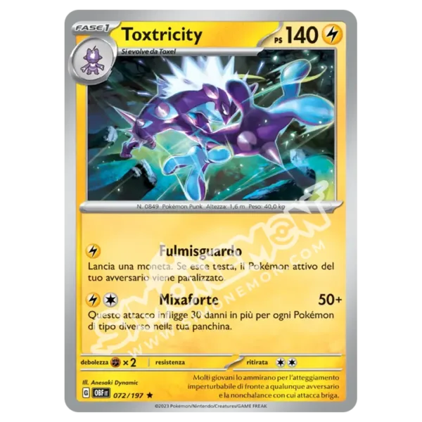 Toxtricity 072/197 Ossidiana Infuocata (IT)