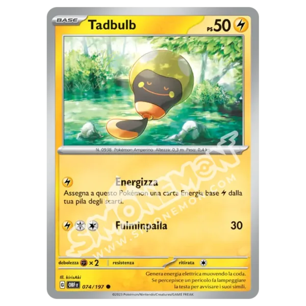 Tadbulb 074/197 Ossidiana Infuocata Reverse (IT)