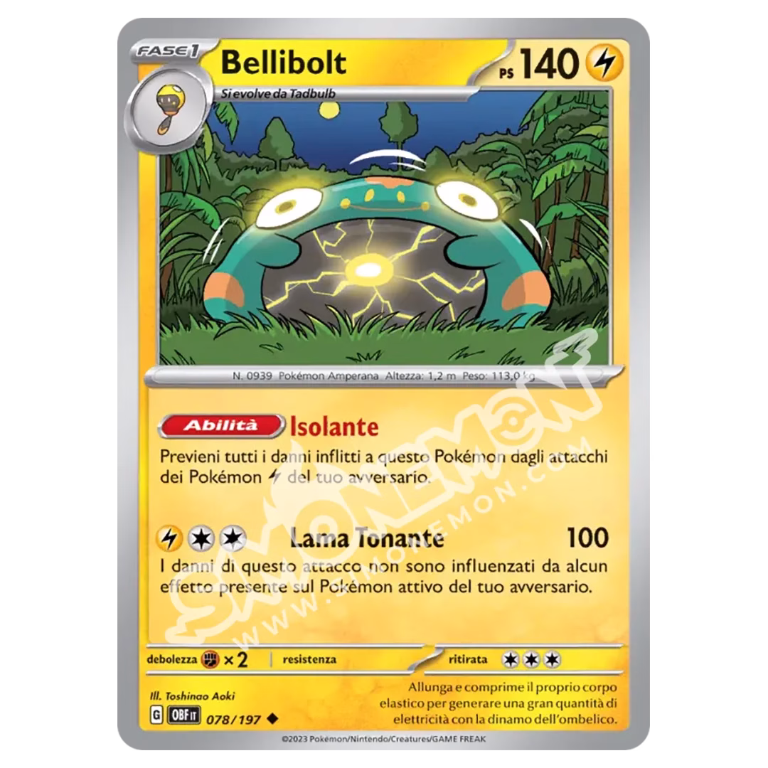 Bellibolt 078/197 Ossidiana Infuocata (IT)