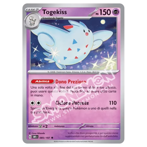 Togekiss 085/197 Ossidiana Infuocata Foil (IT)