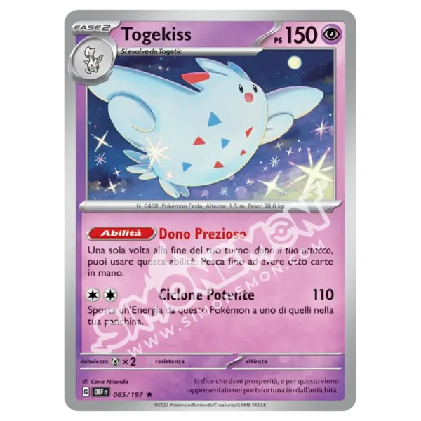Togekiss 085/197 Ossidiana Infuocata Foil (IT)